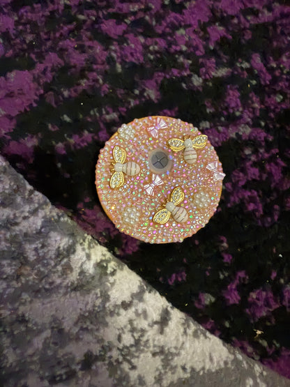 Decorated Tumbler Lid Toppers