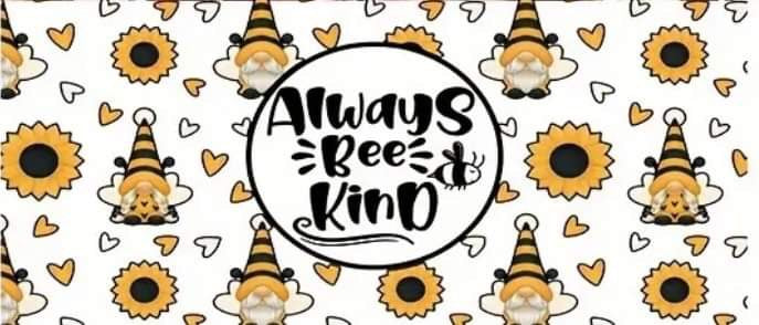 Always Bee Kind Gnomes-Sunflower-Bee-Frosted 16oz Glass Tumbler