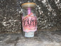 Walk by FAITH NOT BY SIGHT Print -Rainbow Shimmer Colorful Haze Glass Tumbler (Pink)