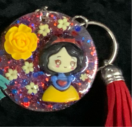 3D Resin Keychains (Disney/Glitter)