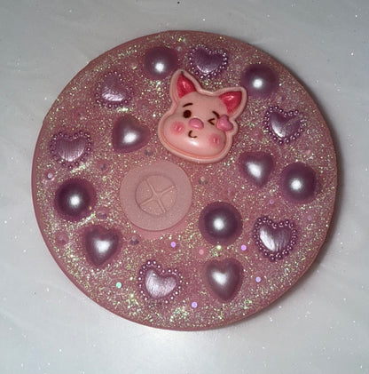 Decorated Tumbler Lid Toppers