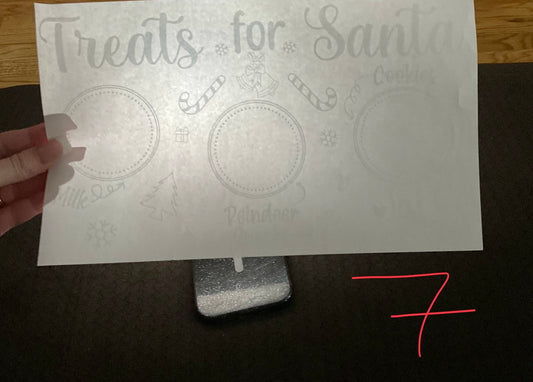 Treats for Santa – Christmas DTF Print (Plate / Decorative Board Template)