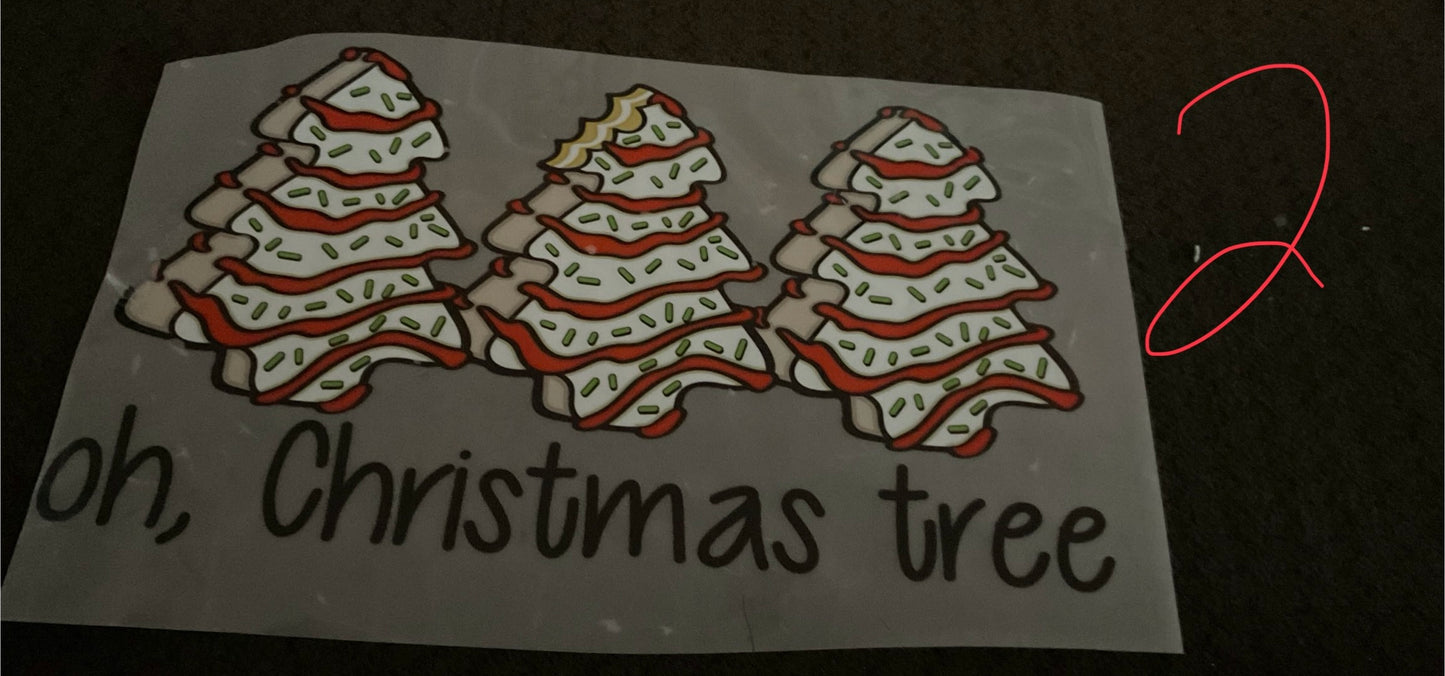 Oh, Christmas tree Christmas DTF print