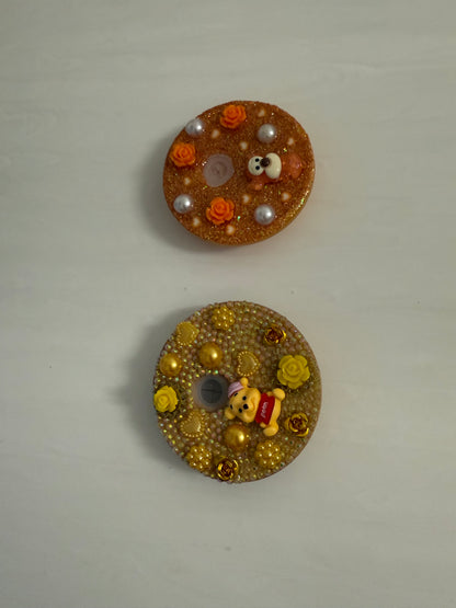 Decorated Tumbler Lid Toppers
