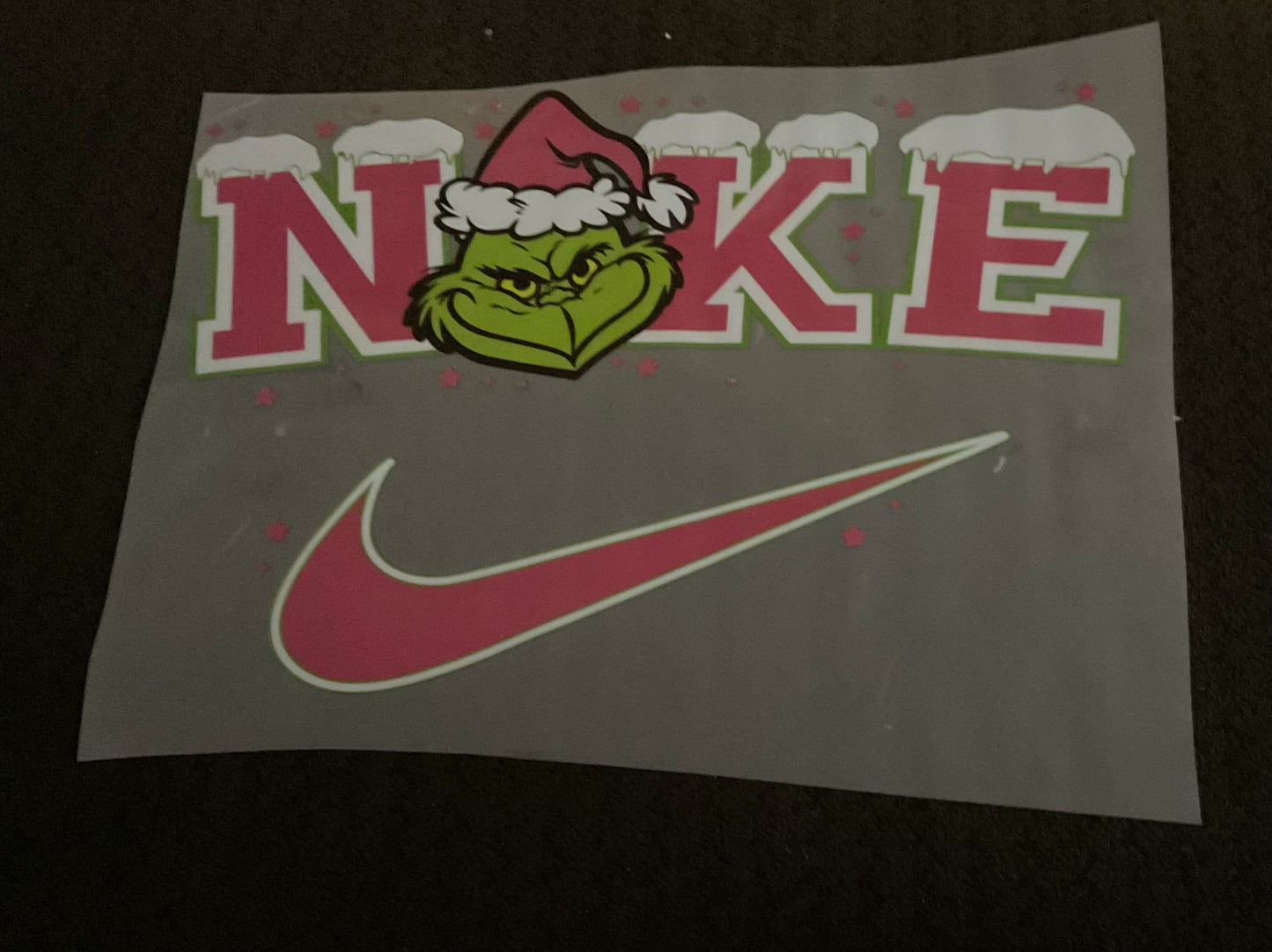 Merry Sneaker-Mas Christmas DTF Transfer | Funny Green Holiday Character Shirt Print