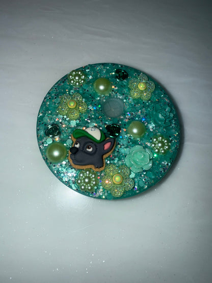 Decorated Tumbler Lid Toppers
