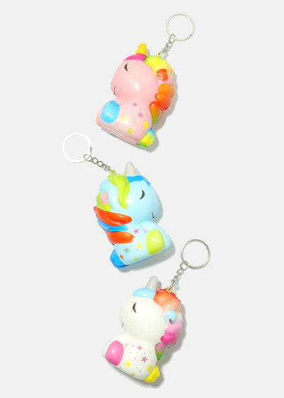 Squishy Unicorn Keychain