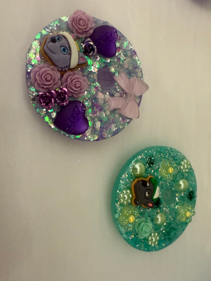 Decorated Tumbler Lid Toppers
