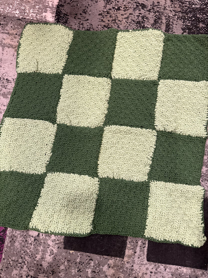 Handmade Crocheted Baby Blanket with Embroidery