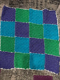 Handmade Crocheted Baby Blanket with Embroidery