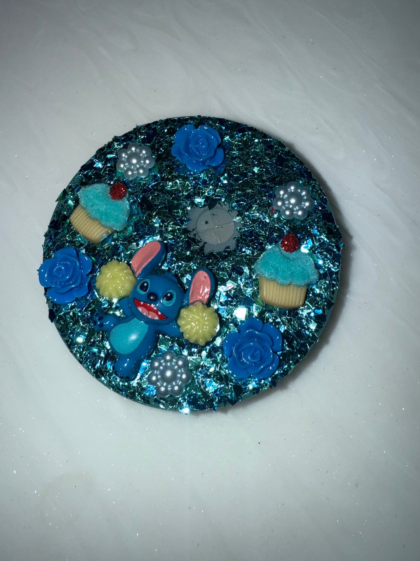 Decorated Tumbler Lid Toppers
