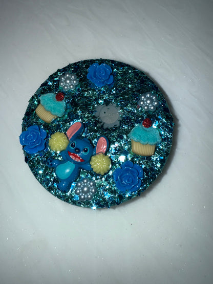 Decorated Tumbler Lid Toppers