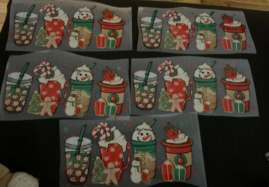 Christmas Coffee Cups – Christmas DTF Print