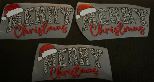 Merry Christmas Cheetah Print – Matching Christmas DTF Print