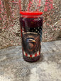 2nd Amendment bullets and Eagles, red lid red blue, and stars Glitter Snowglobe Tumbler