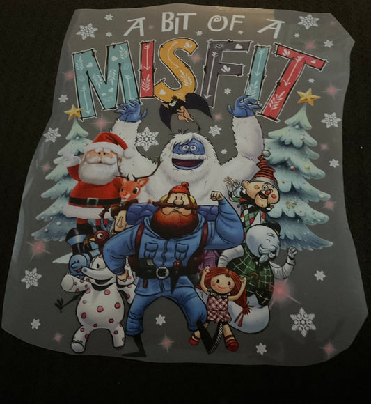 A bit of a misfit Christmas DTF print