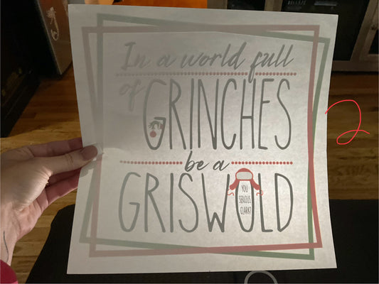 In a world full of GRINCHES be a GRISWOLD YOU SERIOUS CLARK? Christmas DTF print