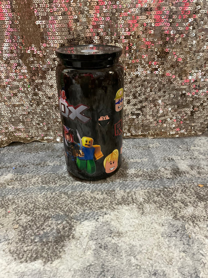 Roblox Black Plastic Tumbler