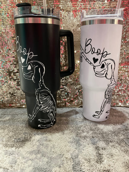Mr. and Mrs. Dog Lover Skeleton Tumblers