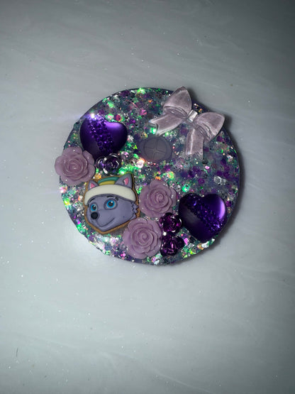Decorated Tumbler Lid Toppers