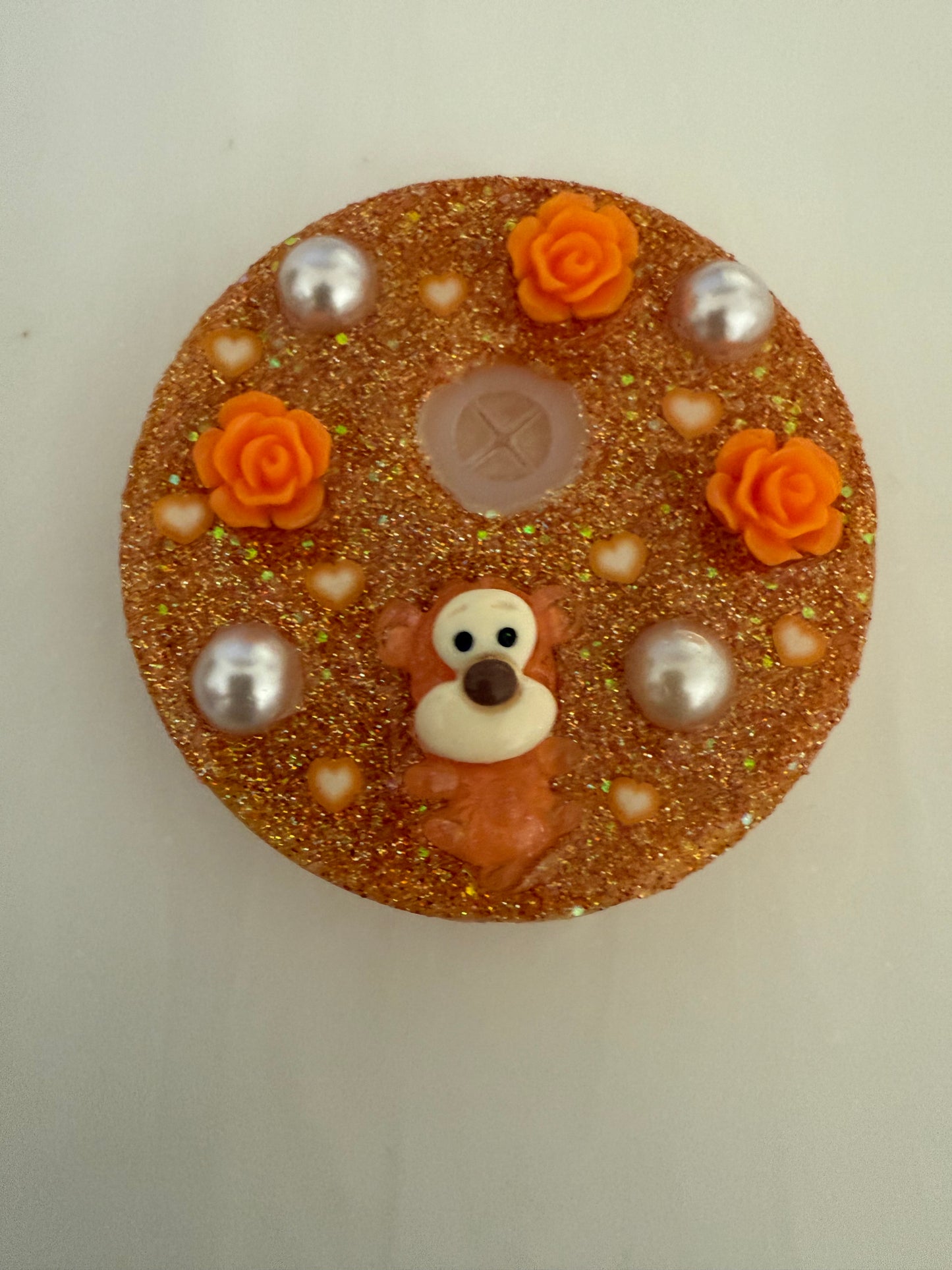 Decorated Tumbler Lid Toppers