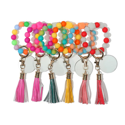 Keychain with tassel