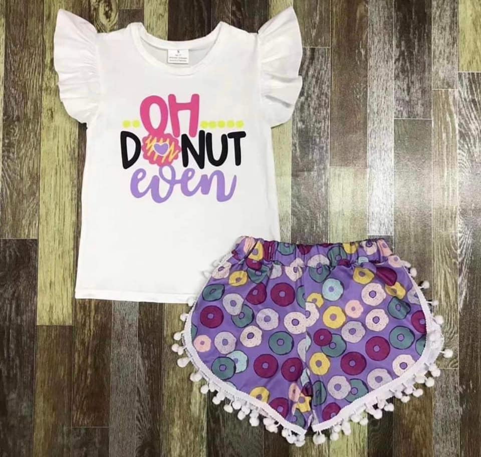 Oh Donut Even Two Piece Shorts Girls