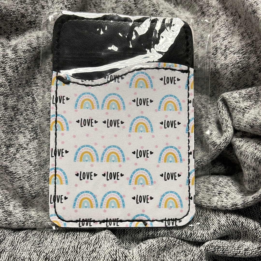 Love Rainbow Pattern Phone Pocket