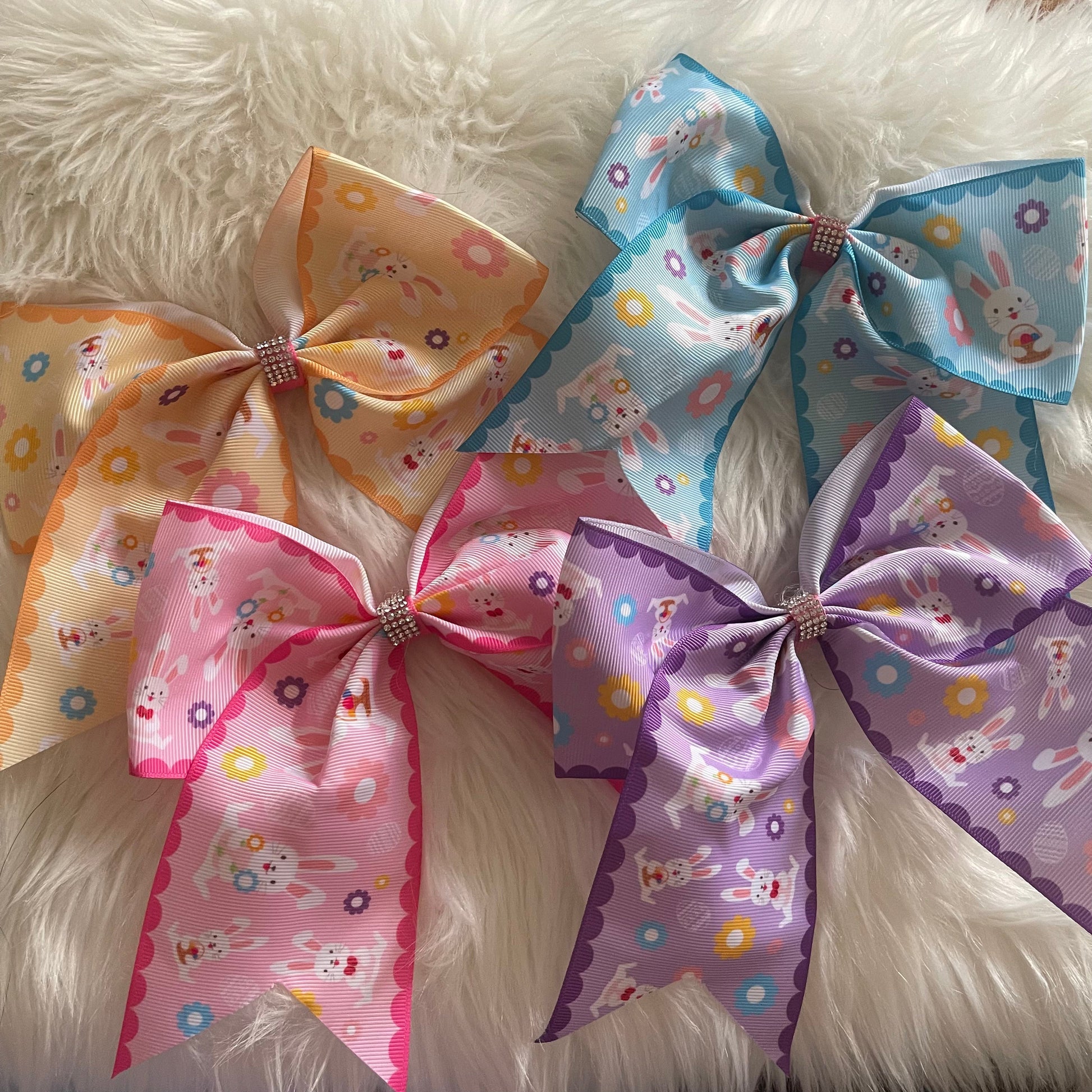 Easter Bling Hair Bows - That’s So Fletch Boutique 