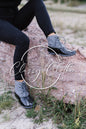 Size 8  Danielle Duck Boots - Grey Quilted RTS by The Classy Cloth WS