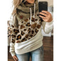 S ORANGE Trendy Leopard Print Hooded Sweatshirt by Chance Style